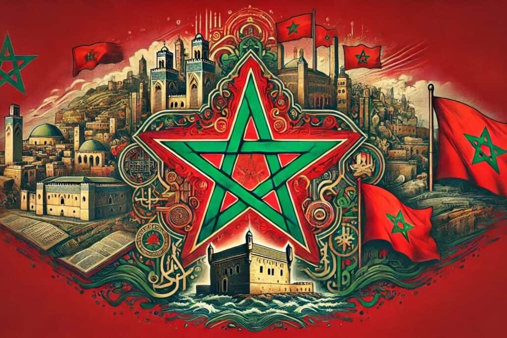 Bandeira de Marrocos: História, Significado e Curiosidades Bandeira de Marrocos