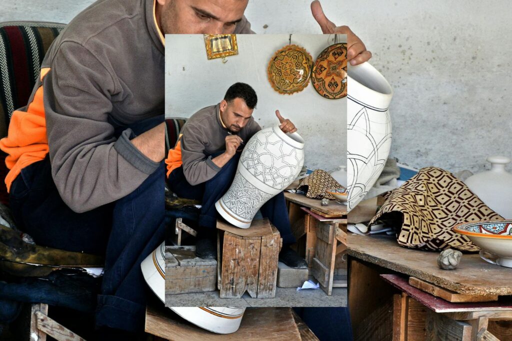 Cerâmica Marroquina: História, Técnicas, Ideias e a Arte Atemporal de Fez Técnicas Tradicionais Usadas pelos Artesãos